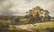 George Turner A quiet scene in Derbyshire oil painting